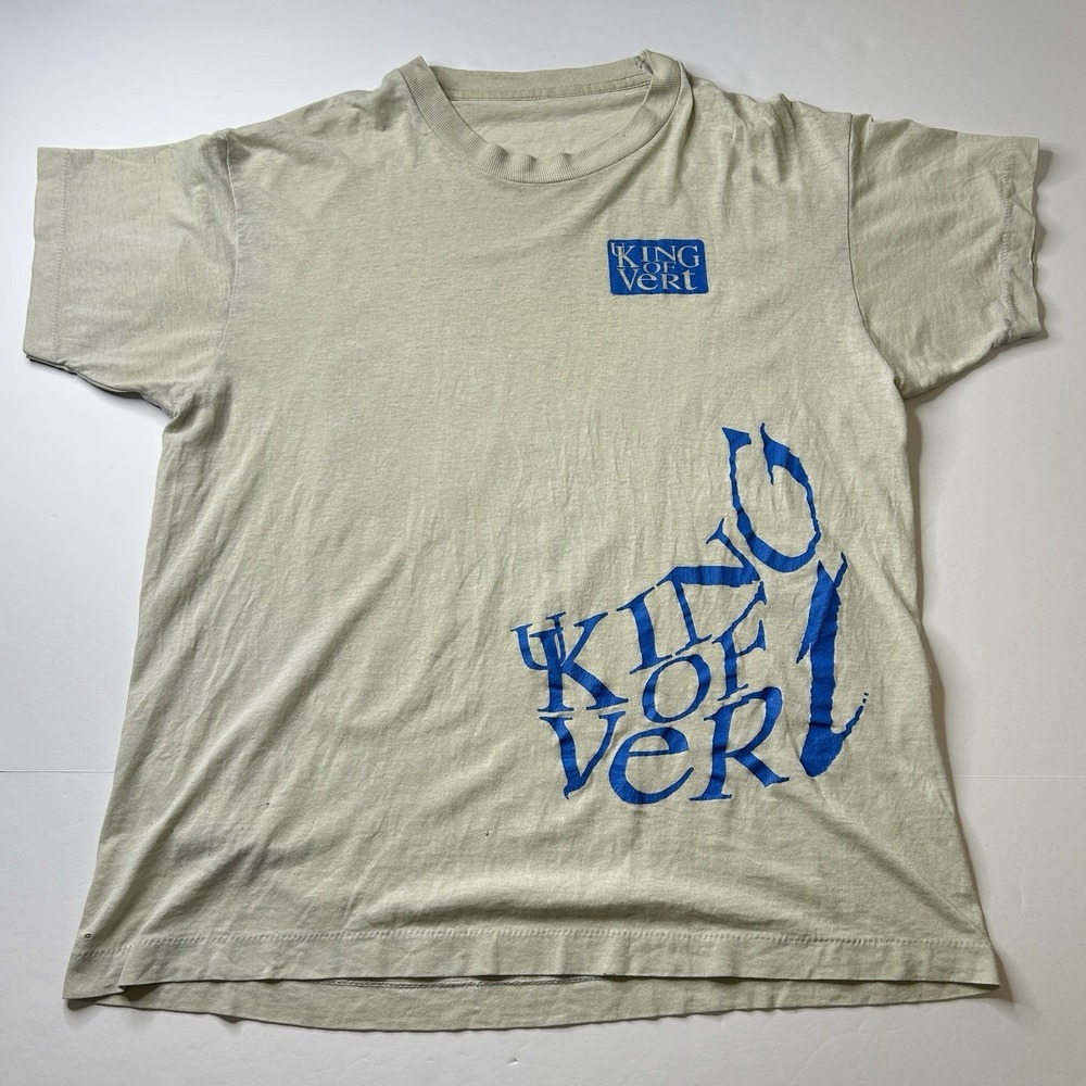 Vtg 80s 2 Hip King of Vert T Shirt Vision Street Wear BMX Skate Single Stitch L